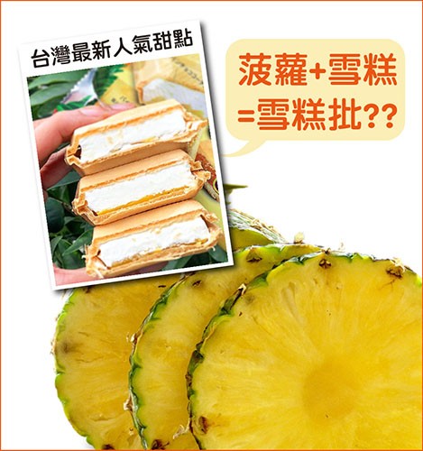 台灣最新人氣甜點: 菠蘿+雪糕=雪糕批??